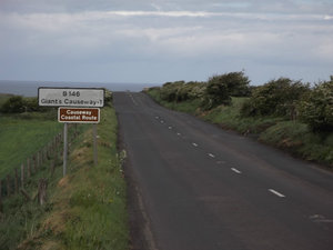 The way to the giant's causeway