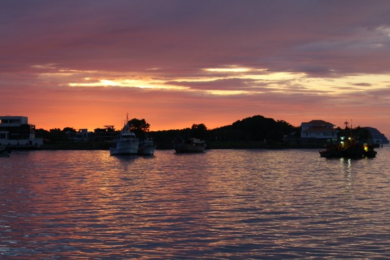 KK waterfront sunset