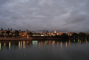 Seville at dusk