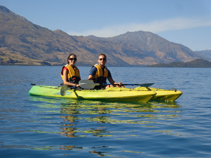 Kayaking on Lake Wakatipu