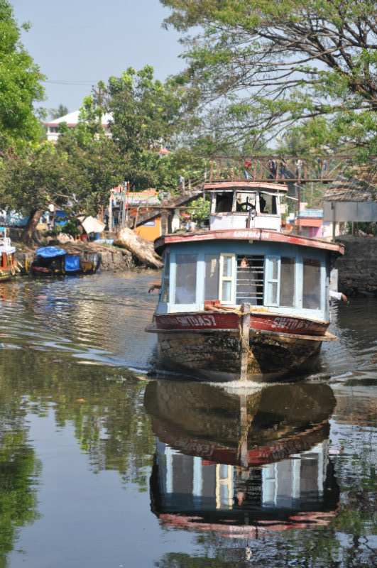 Our boat to Kottayam