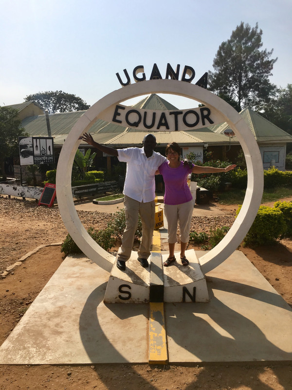 Ben Kayemba & Jan HANSEN at the Equator.