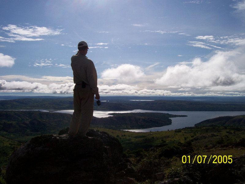 Andre Looks Over the Kagera River