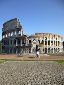 Handstand in front of the Colosseum!