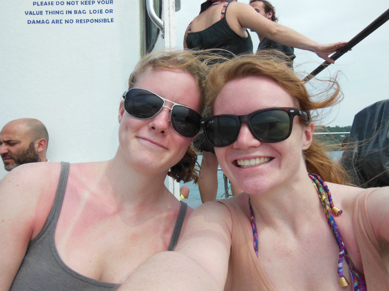 On the boat to Koh Tao