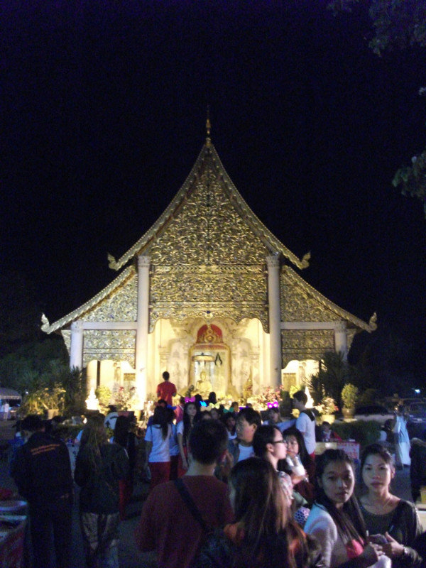A temple we stumbled upon during the night market