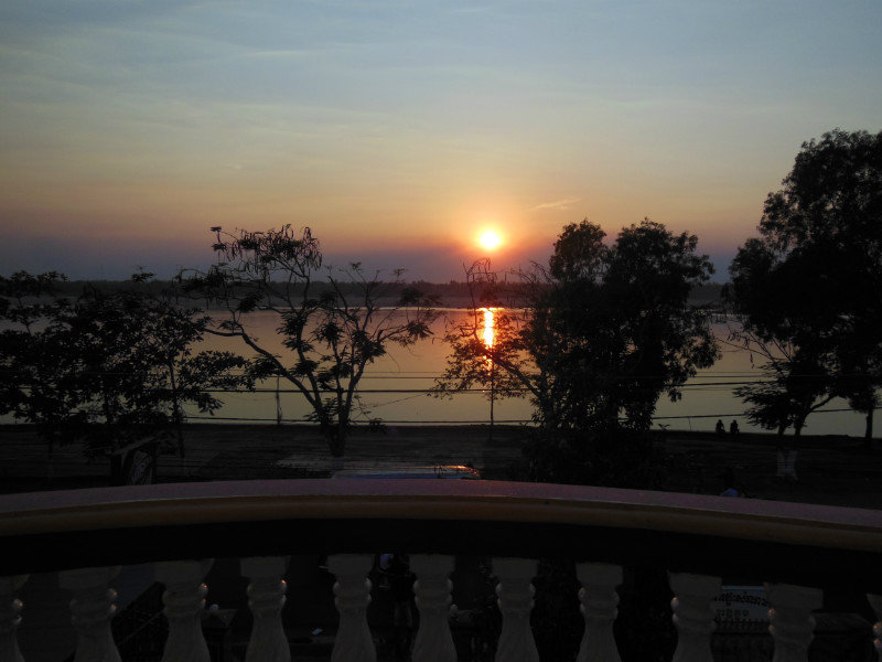 Sunset over the Mekong River, Kratie