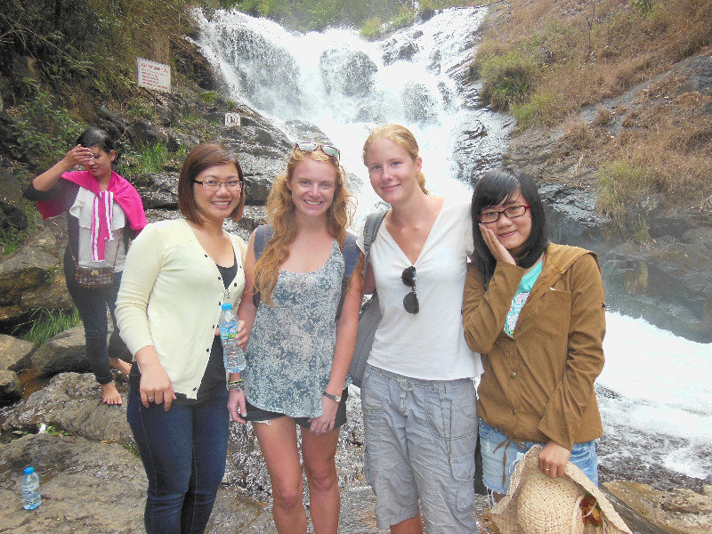 More of our new friends, Datanla Falls