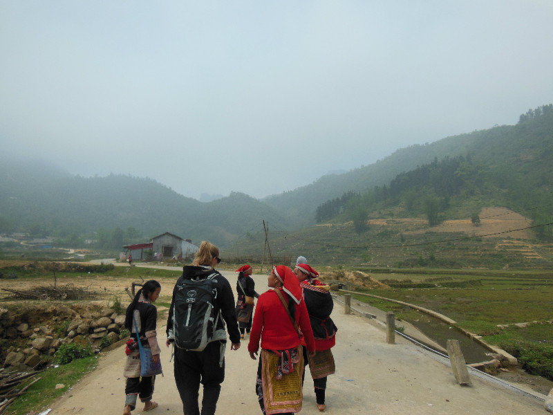 Walking through Ta Phin village