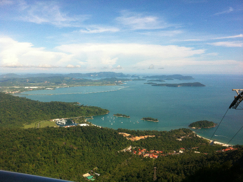 View from the top of the cable car! Langkawi
