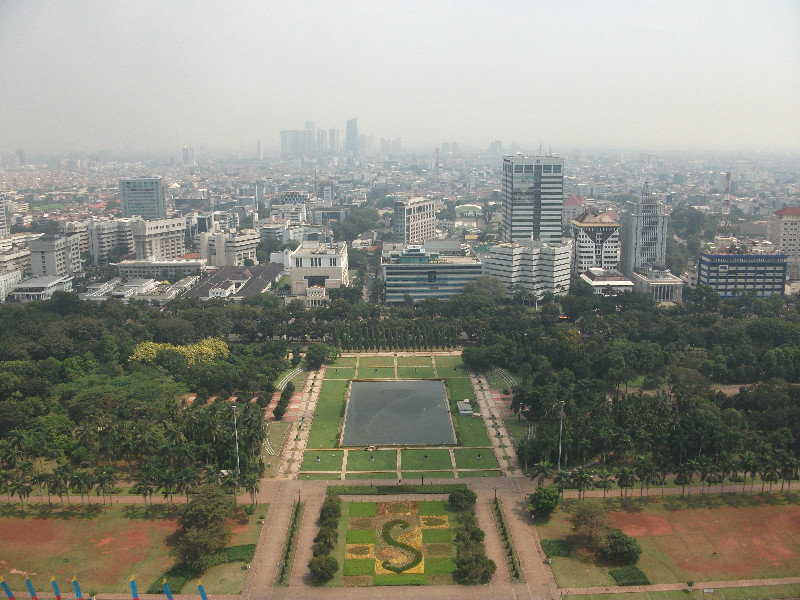 View from the Monas monument, Jakarta, Indonesia