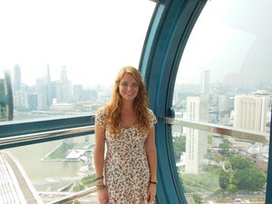 Me aboard the Singapore Flyer
