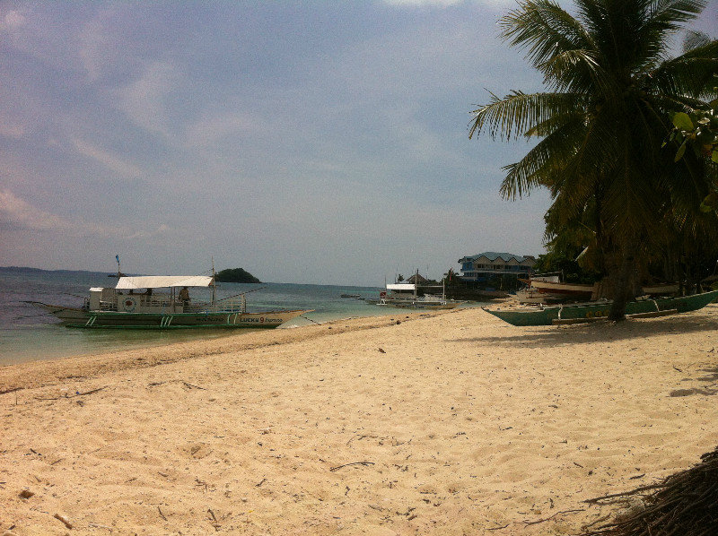 Beach on Malapascua island in the Philippines