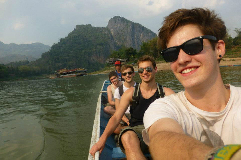 Boat to the Pak Ou Caves
