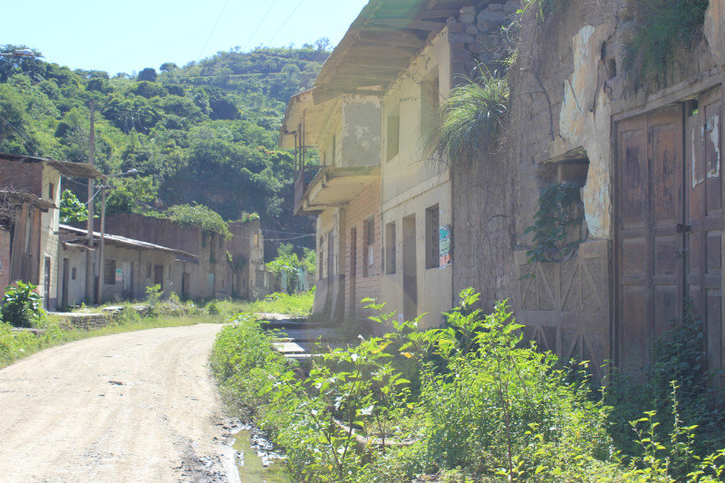The ghost town of the old Santa Maria
