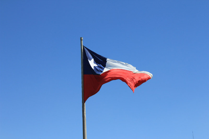 'Home made' Chilean flag