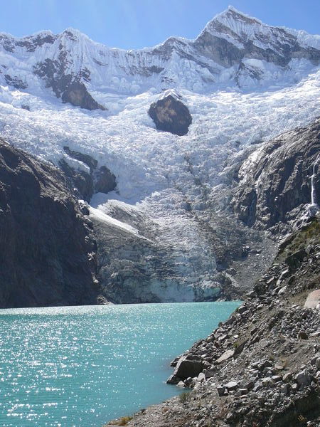 Hidden glacier lake