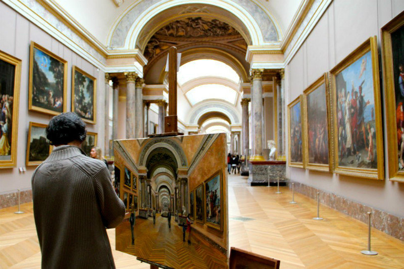 Artist in the Louvre