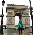 Arch at the End of Champs Elysees