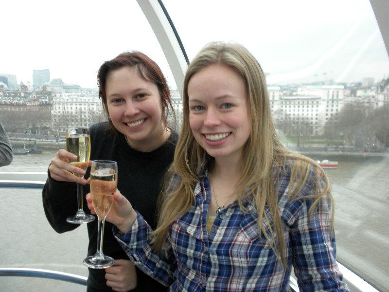 Champagne in the London Eye