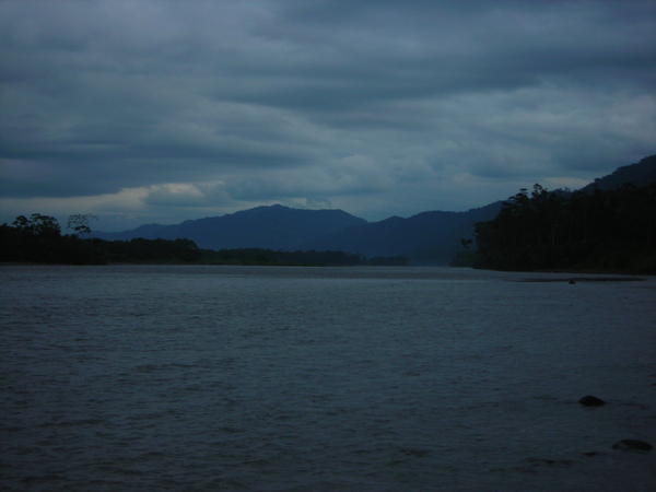 The Manu River at Dusk.