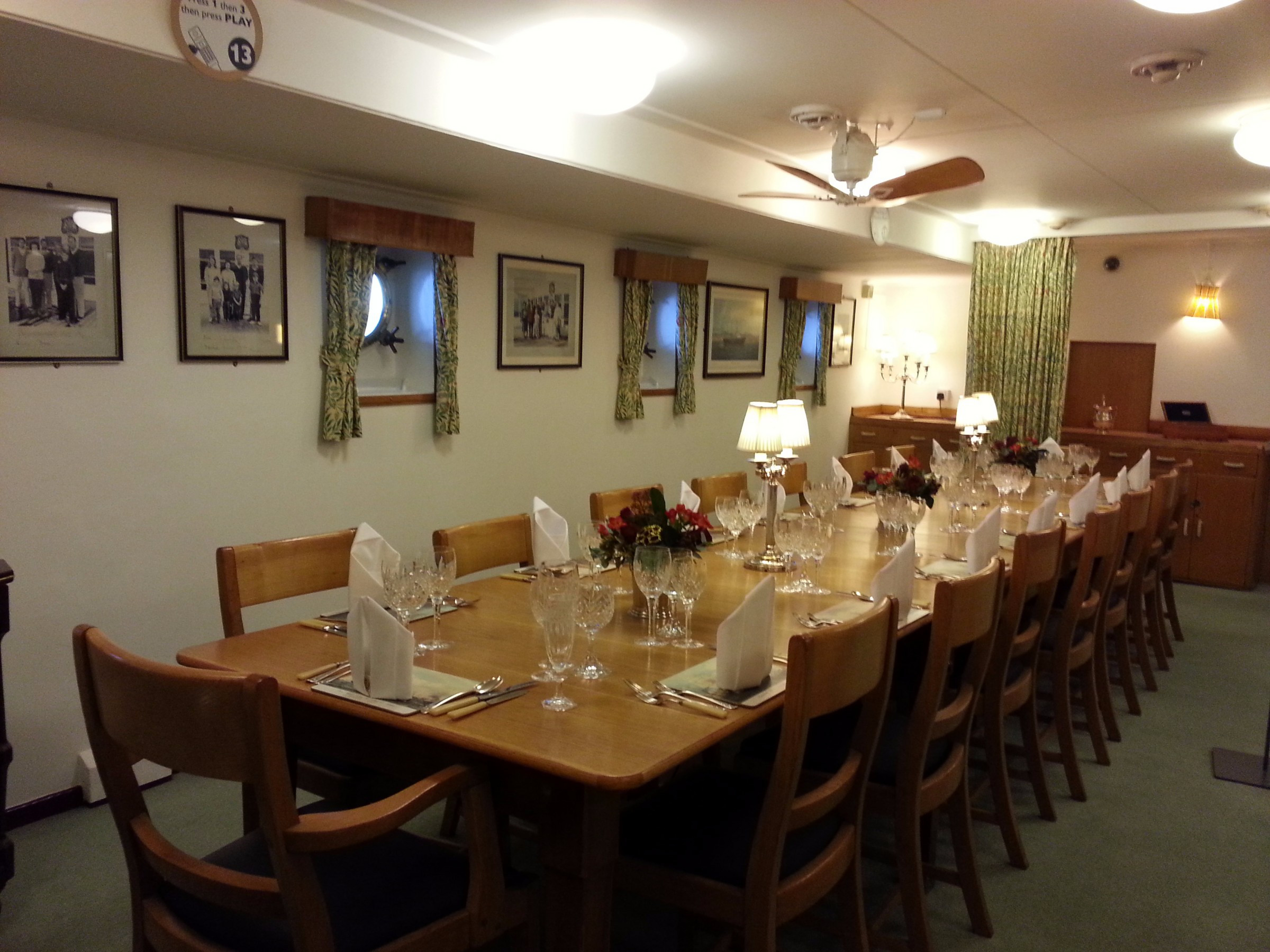 navy officers dining room