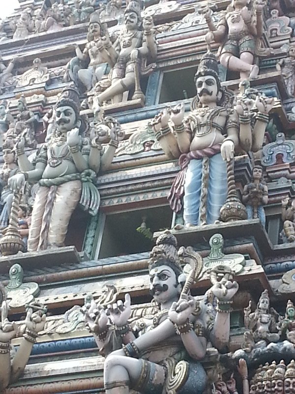 Looking up close to the Oldest Hindu Temple