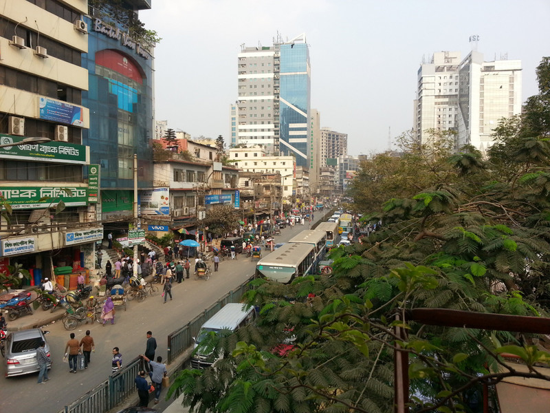 The streets of Dhaka