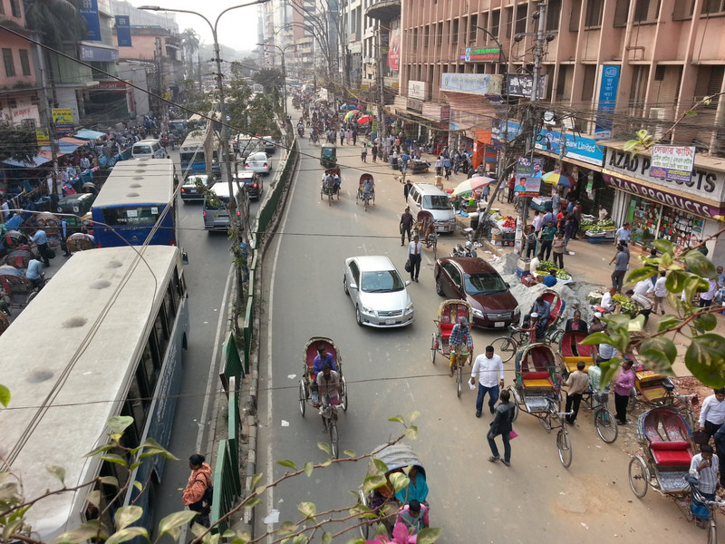 The streets of Dhaka