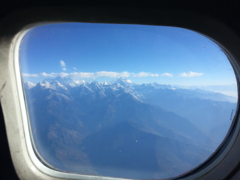 Pilots view of the worlds highest mountain
