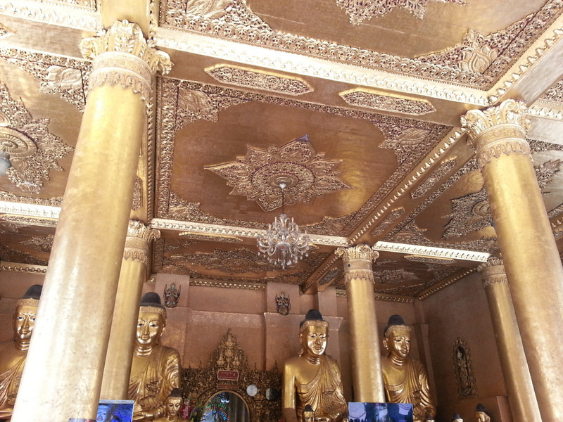 Buddha and a ceiling