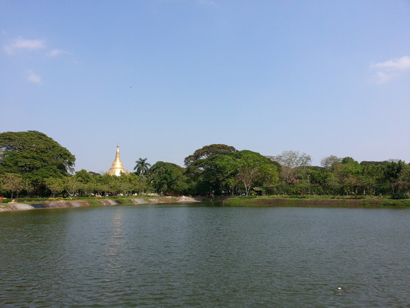 View across the lake with the Pagoda