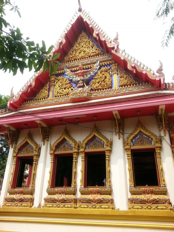 Side view of the temple