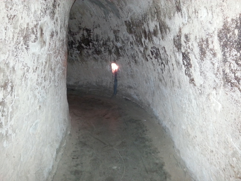 Inside the tunnels