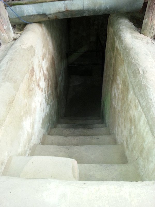 Entrance to the tunnels