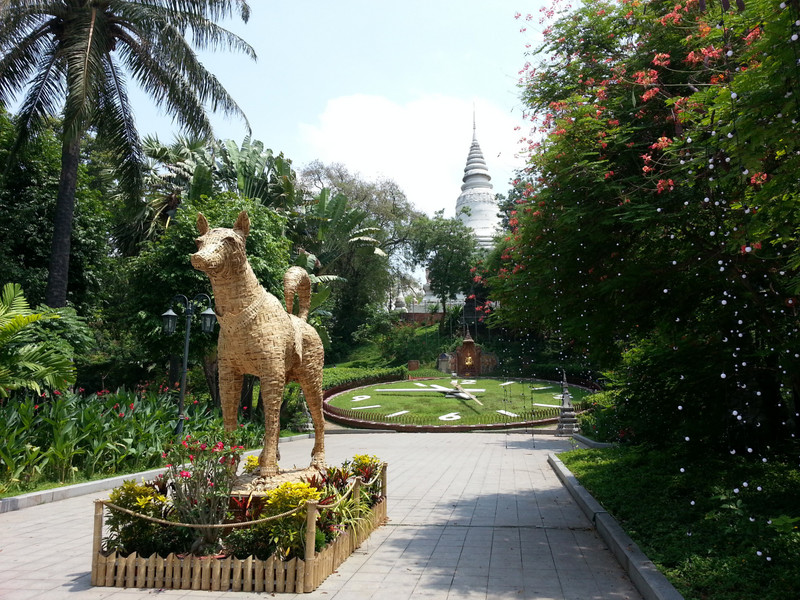In the grounds of Wat Phnom