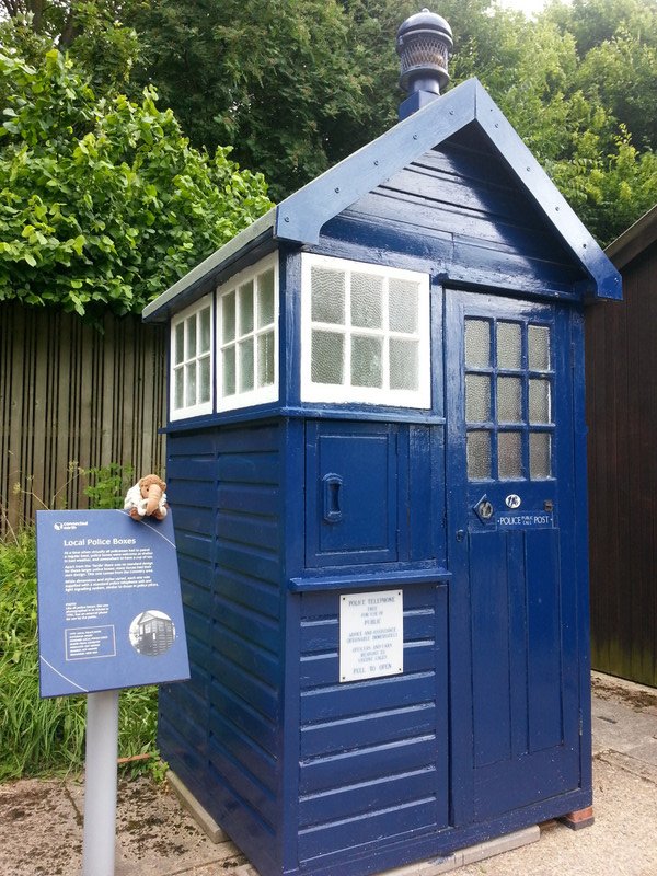 Really cute phone box.....or home for a mammoth!