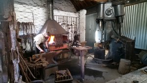 Watching a blacksmith at work