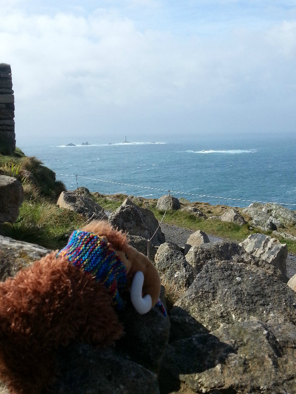 wolly eyes up the lighthouse