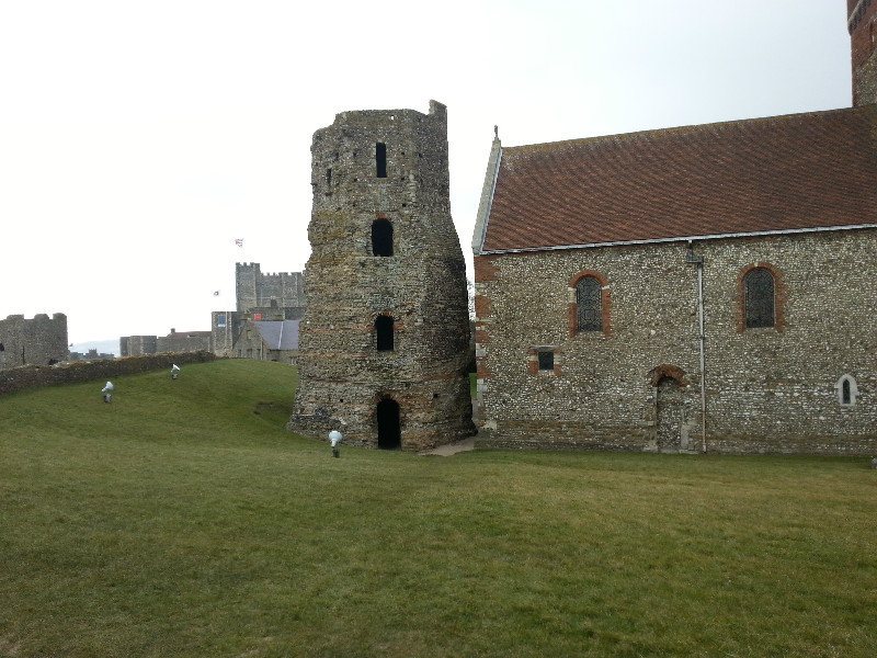 The Roman lighthouse and Saxon Church