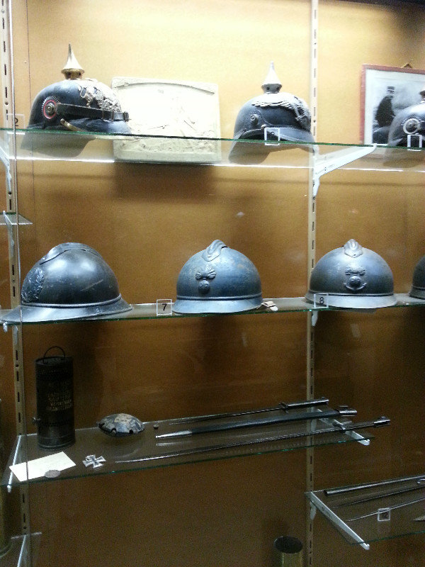 Helmets and bayonets