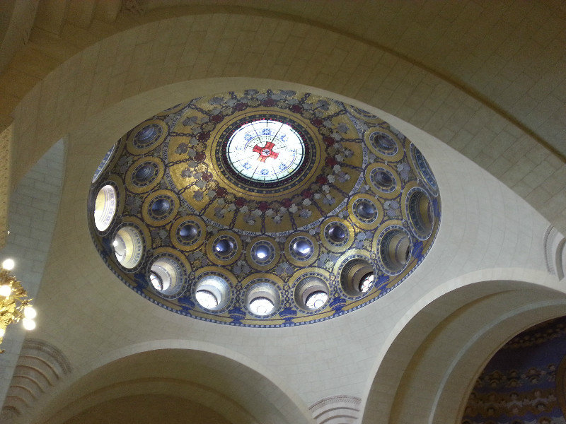 Ceiling in the lower church
