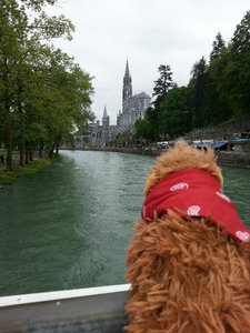 Looking over to Lourdes