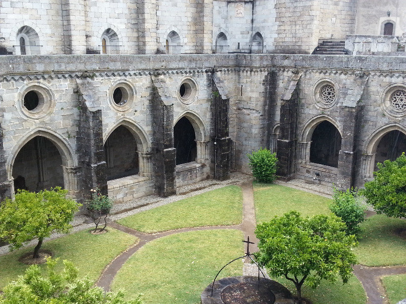 looking down into the Cloister