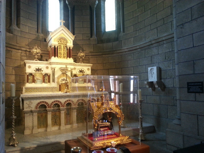 Displays inside the Cathedreal