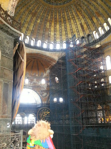 Neck craning in Hagia Sophia