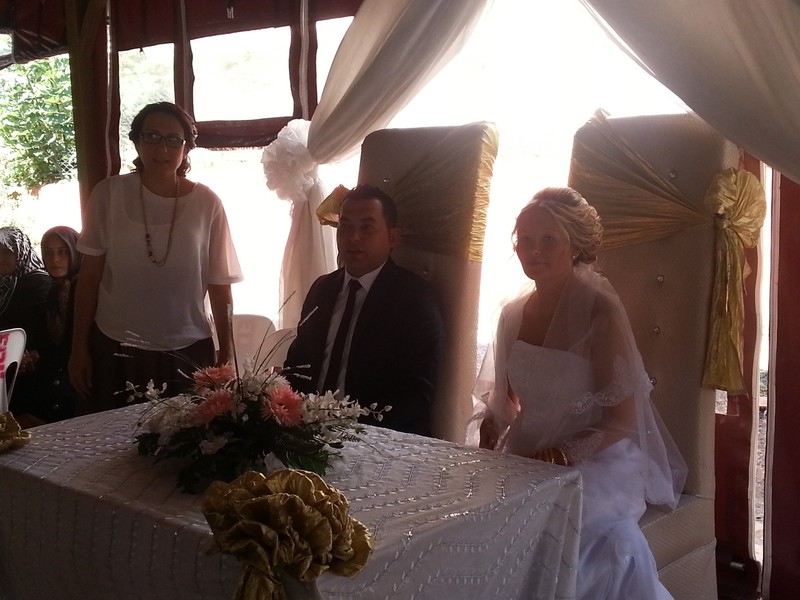 The Bride and Groom with Mustafa's sister
