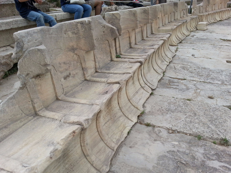 Seating at the Theatre of Dionysos