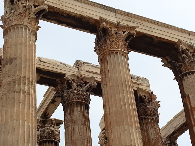 Top  of the impressive columns