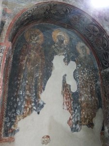 Fresco inside St Luke's Church